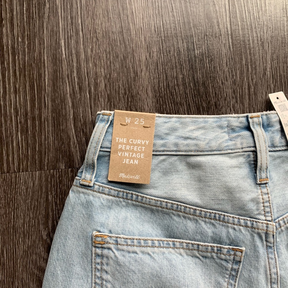 Madewell The Curvy Perfect Vintage Jean size 25 NEW - Picture 7 of 8